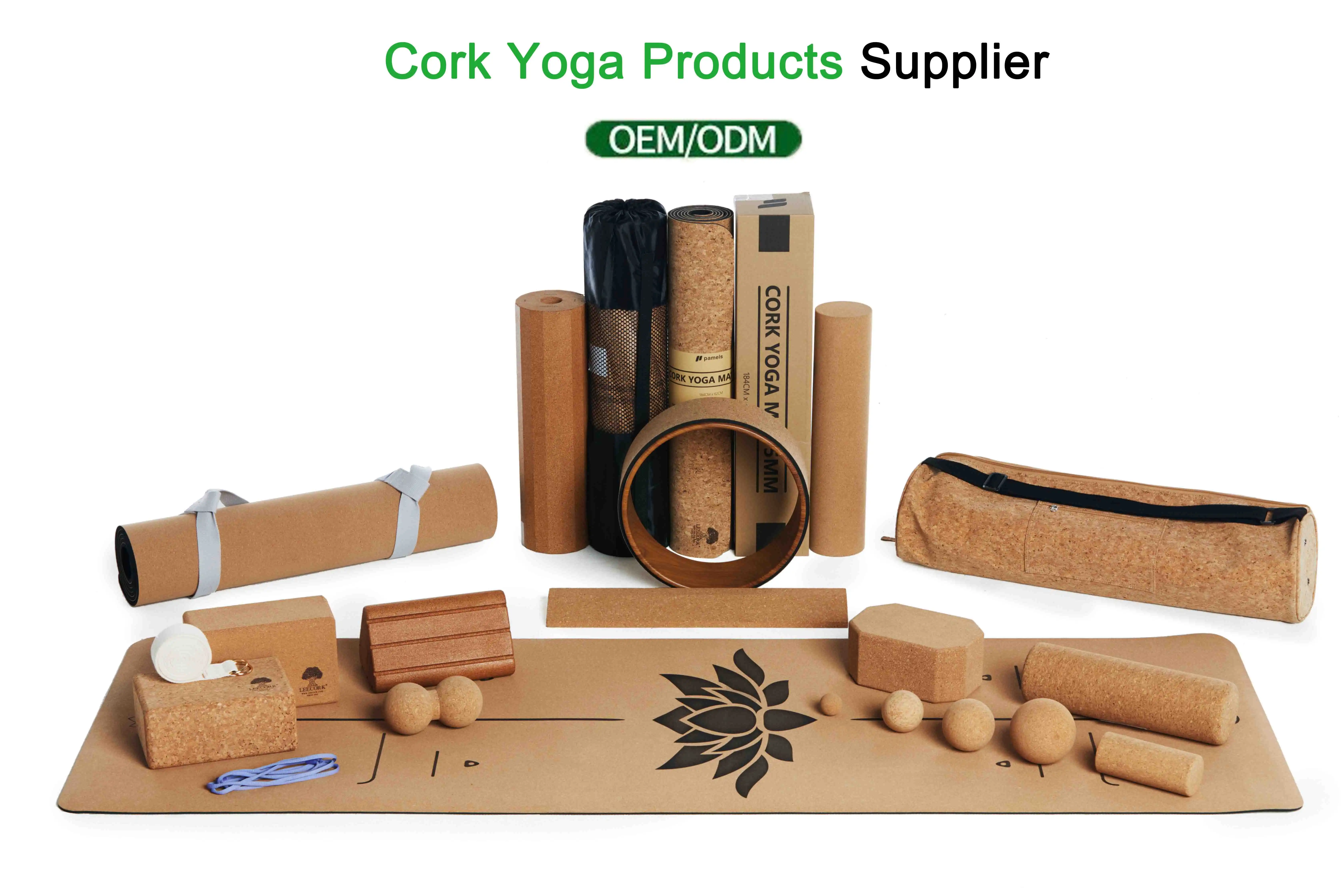 premium cork yoga roller