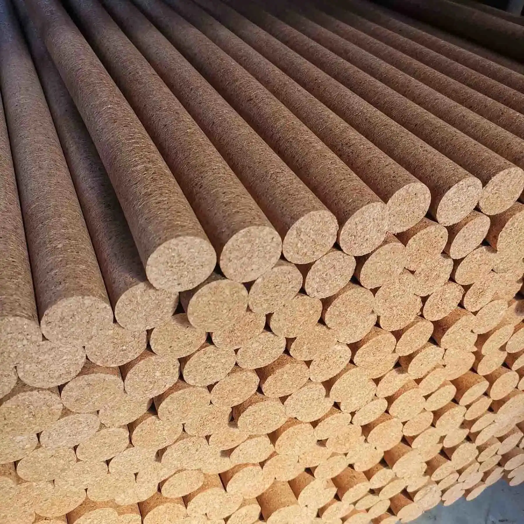 Agglomerated Cork Rods for wine corks Agglomerated Cork Rods for wine corks