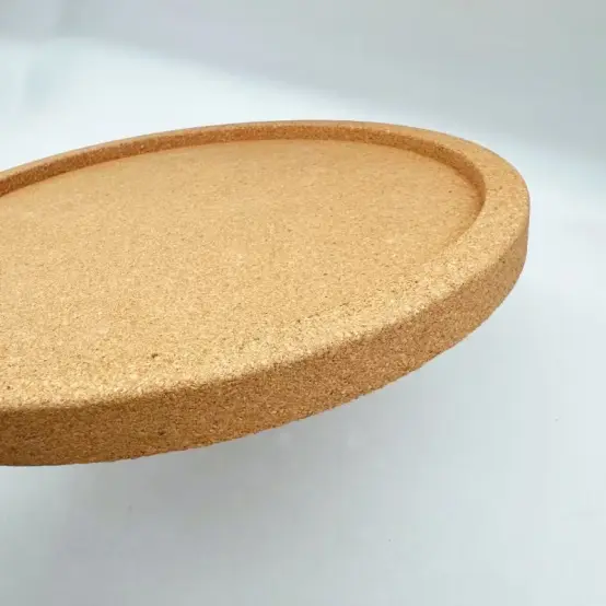 Round cork tray
