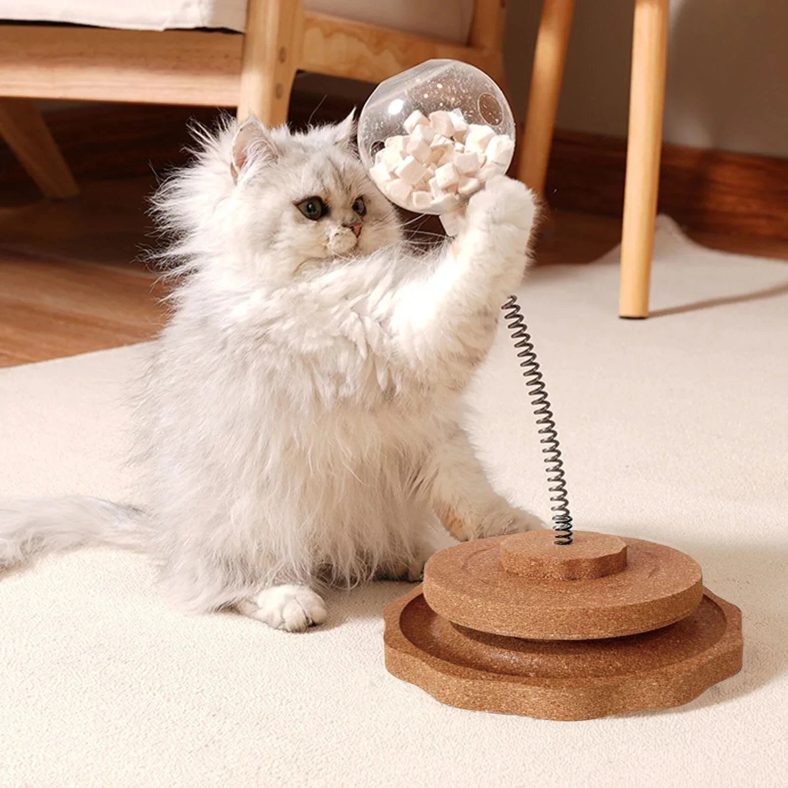 Cork Cat Treat Dispenser