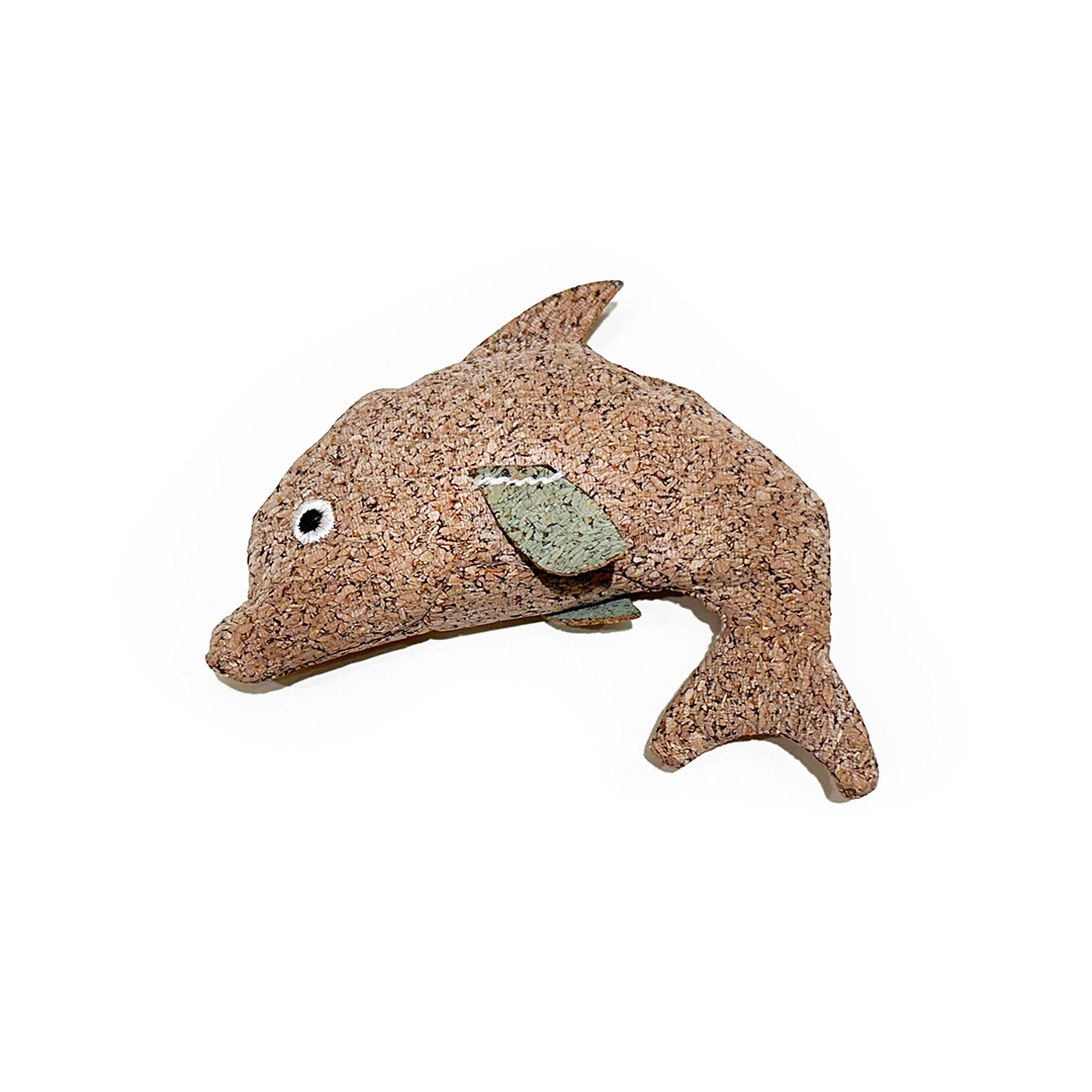 eco friendly cork cat doll toy