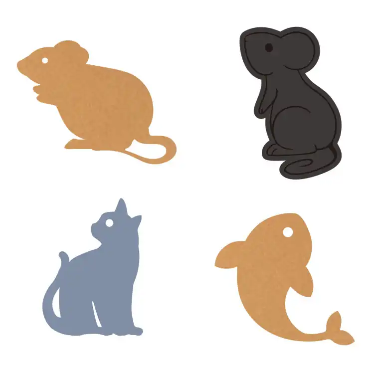Pendant Chips With Animal Shape