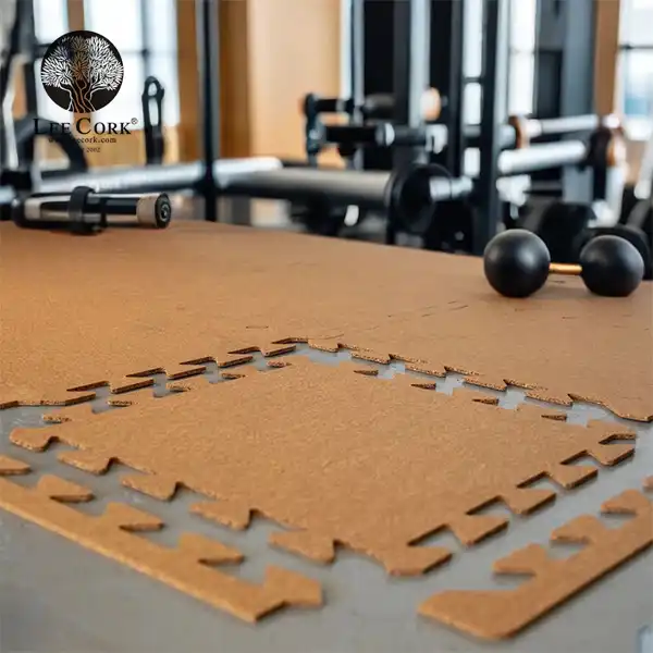 Cork Interlocking Floor Tiles